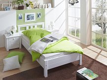 Dětská postel z masivu  LEON bílá jednolůžko